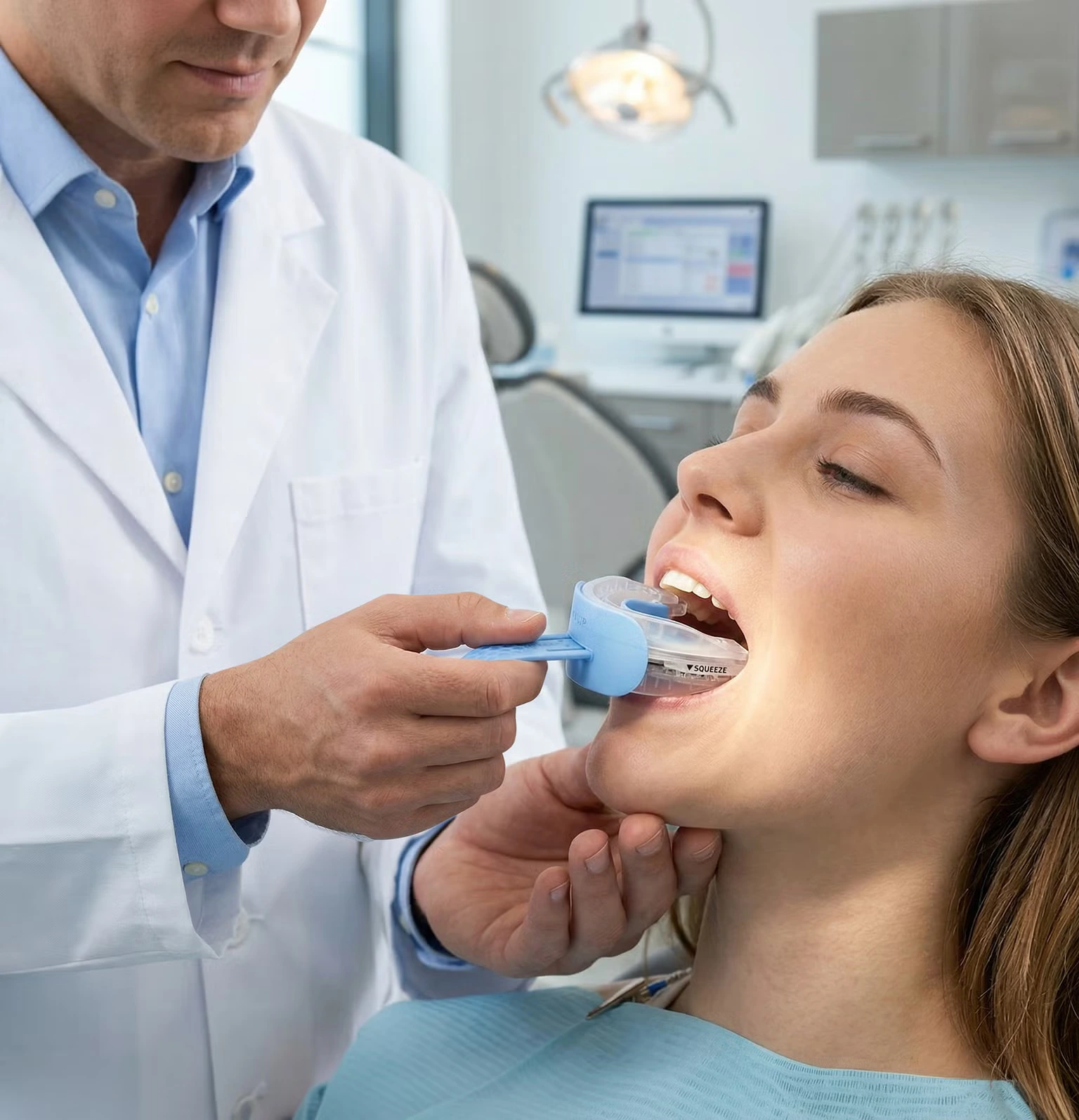 SnoreRx Being Fitted at Dentist